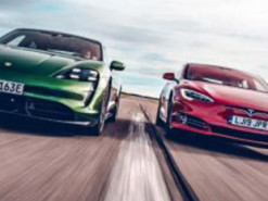 Драг-рейсинг: электрический Porsche Taycan Turbo S против Tesla Model S