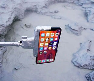 iPhone X испытали кипящей грязью