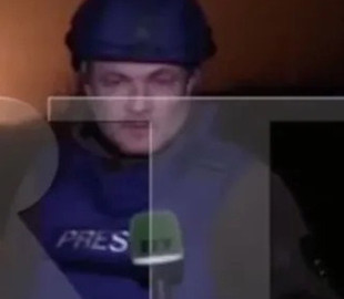 Косив під іноземного журналіста, але «спалився»: російський пропагандист оконфузився під час прямого репортажу