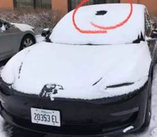 Видеокамера-сторож Tesla растопит снег, чтобы снимать злоумышленников