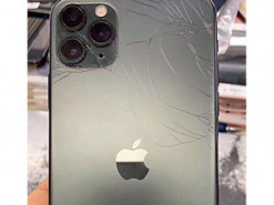 Опубликовано одно из первых фото разбитого iPhone 11 Pro