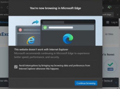 Microsoft активно подталкивает пользователей к отказу от Internet Explorer