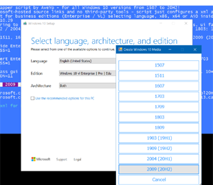 Пользователь создал скрипт для загрузки официальных образов любой версии Windows 10