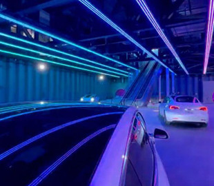 Компания Илона Маска показала первое фото подземной станции тоннельной сети под Лас-Вегасом