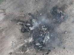 "Хорошо горит!" ВСУ показали уничтоженную технику РФ на Харьковщине