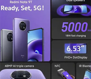 Xiaomi Redmi Note 9T представлен официально