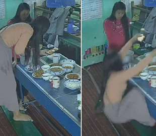 Ситуация в стиле Чаплина произошла с любительницей фото еды