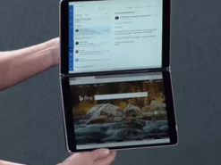 Microsoft показала ноутбук и смартфон с двойным экраном