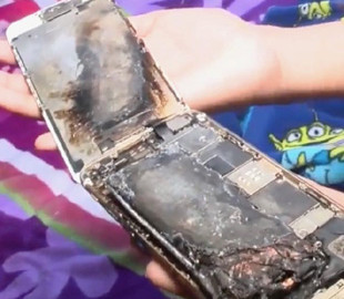 iPhone 6 взорвался в руках у ребенка