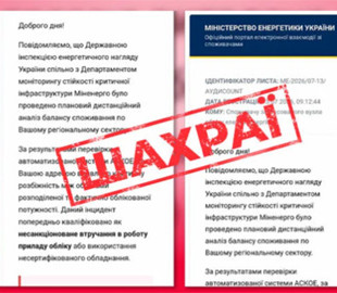 Шахраї масово розсилають фейкові листи від Міненерго: як не потрапити в пастку