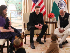 Ілон Маск привів трьох своїх маленьких дітей на зустріч із прем'єром Індії