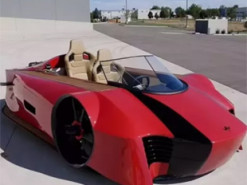 В Великобритании построили электрокар-амфибию на воздушной подушке