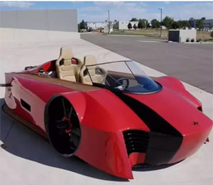 В Великобритании построили электрокар-амфибию на воздушной подушке