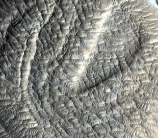 Печенье на Марсе. Аппарат NASA сделал снимок древнего марсианского кратера