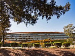 Первое в этом году видео со стройплощадки Apple Park