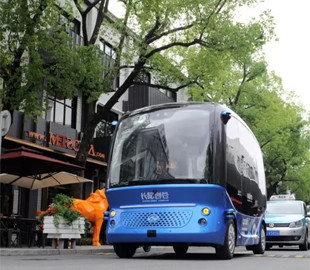 В Шанхае в тестовом режиме поехали первые автобусы-беспилотники