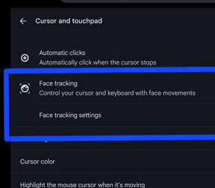 Google розробляє для ChromeOS функцію керування курсором за допомогою погляду та міміки