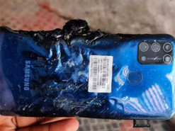 Смартфон Samsung Galaxy M31 загорелся во время зарядки