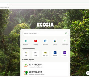 Ecosia випустила перший у світі браузер, що генерує енергію