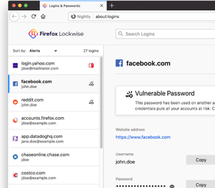 Браузер Firefox теперь предупреждает пользователя об утечке пароля