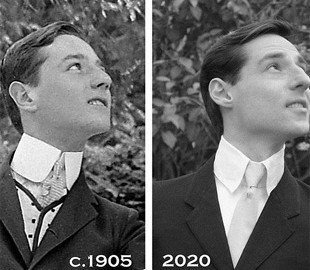 24-летний мужчина "увидел себя" на снимке столетней давности