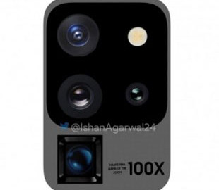 Смартфон Samsung Galaxy S20 Ultra получит необычный дизайн основной камеры