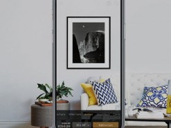 Приложение позволяет повесить на реальную стену виртуальную картину