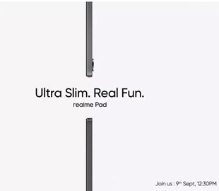Realme впервые озвучила дату анонса своего первого планшета и показала его на фото