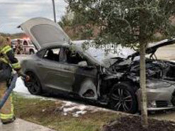 Tesla оказались более пожаробезопасными, чем традиционные автомобили