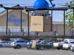 Американские супермаркеты Kroger начали доставлять покупки дронами