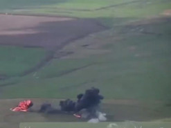 З'явилося відео, як нацгвардійці вполювали російський вертоліт "Алігатор"