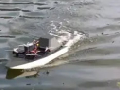 Українські розробники представили бойовий річковий дрон Урсула