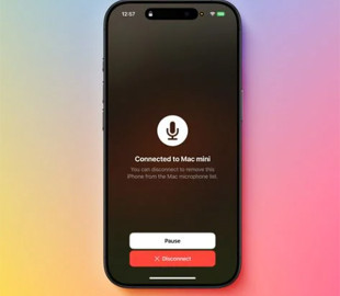 IPhone можна використовувати як мікрофон для Mac