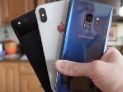 Сравнение скорости работы Samsung Galaxy S9, Pixel 2 и iPhone X