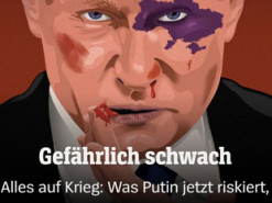 Журнал Der Spiegel вийшов із «побитим» Путіним на обкладинці