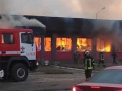 Под Харьковом сгорело отделение «Новой почты»
