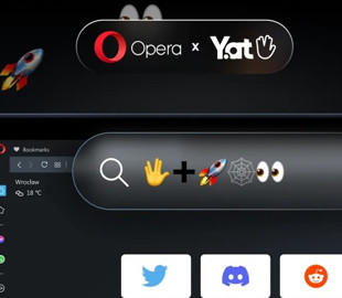 В браузере Opera появилась поддержка веб-адресов, состоящих целиком из эмодзи