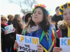 У російському місті вивісили карту Росії без Криму. Фото