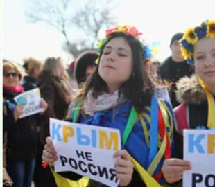 У російському місті вивісили карту Росії без Криму. Фото