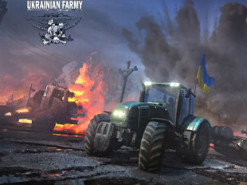 Армія аграріїв: українці створили гру, де треба трактором збирати ворожу техніку