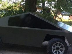 Изобретатель из Киева создал детскую версию Tesla Cybertruck за 500 гривен