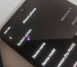 Живые фото включенного смартфона Poco F2 Lite попали в Сеть