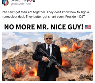 "Ірану краще швидше схаменутися": Трамп залякує Тегеран ШІ-зображенням