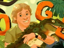 Google посвятил новый Doodle легендарному тележурналисту Стиву Ирвину (Фото)