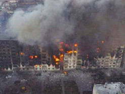 Бог смотрит на город Марии сверху: "Азов" показали новые фото многострадального Мариуполя