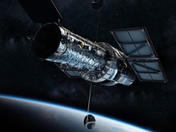 Телескоп Hubble запечатлел последствия межгалактического столкновения