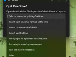 Microsoft не дозволить закривати OneDrive, доки користувач не пояснить причину