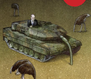 "Леопардовий страус": польське видання "потролило" Шольца