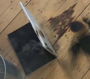Ноутбук MacBook Pro взорвался и загорелся на коленях владельца