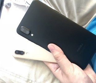 Живые фото Meizu mblu E3 в золотом и черном цветах